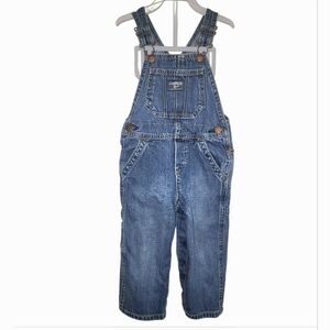 Osh Kosh Genuine Kids Jean Bib Overalls Baby Boys Sz 24 MONTHS Farmer Cabincore